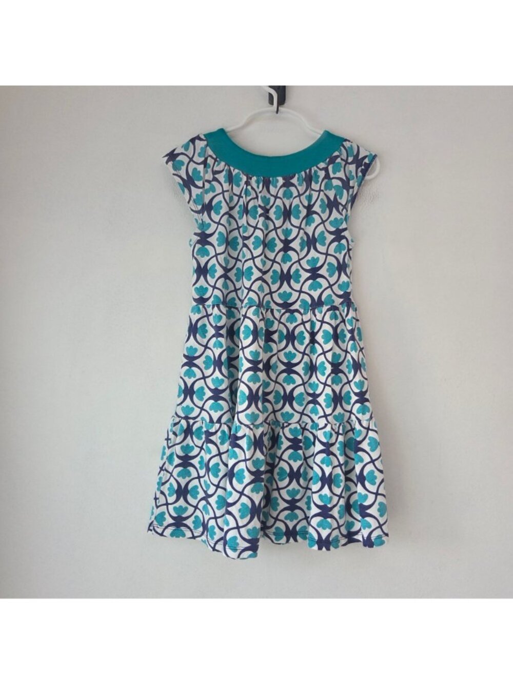 Tea Collection Floral Tea Summer Dress Teal Casual Toddler Girls 5 - Picture 2 of 5